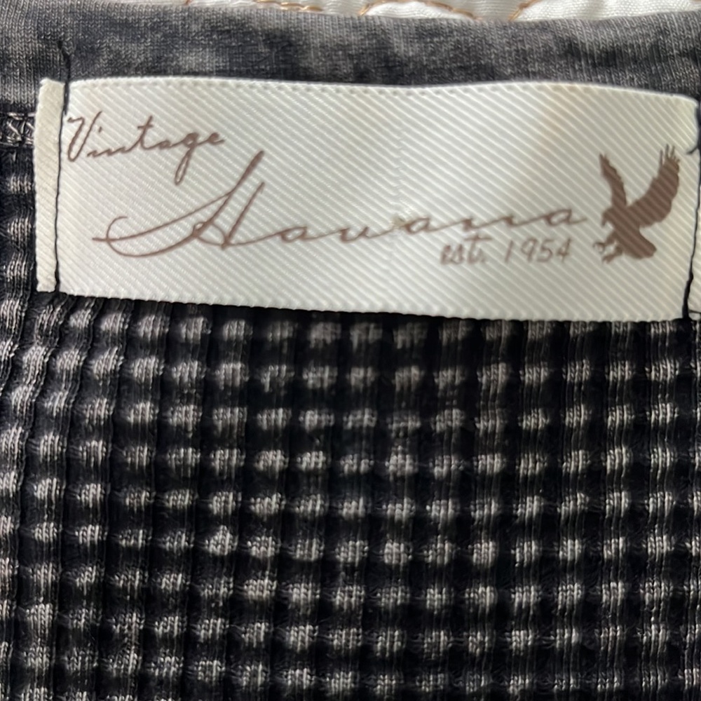 Long Sleeve Mineral Wash Waffle Cotton Top from Vintage Havana - Picture 7 of 10